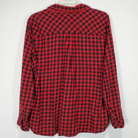 Croft & Barrow Button Up Top Size XL Long Sleeve - Picture 7 of 9